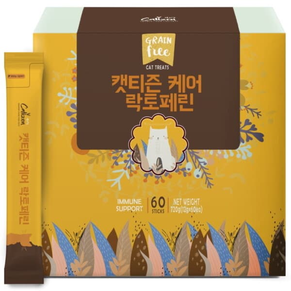 롯데아이몰 도그씨 캣티즌 케어락토페린 12g x 60개 고양이 구내염개선 - 최저가 27,550원