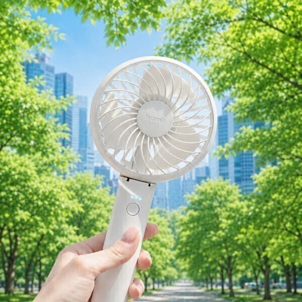 프롬비(주) 프롬비 NEW 휴대용 선풍기 사일런트스톰 접이식 저소음 FA135 핸디팬
