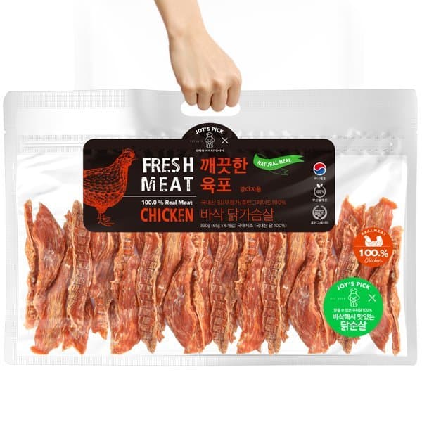 신세계몰 오래오래프로젝트 깨끗한 육포 바삭 닭가슴살 벌크형 390g - 최저가 27,650원