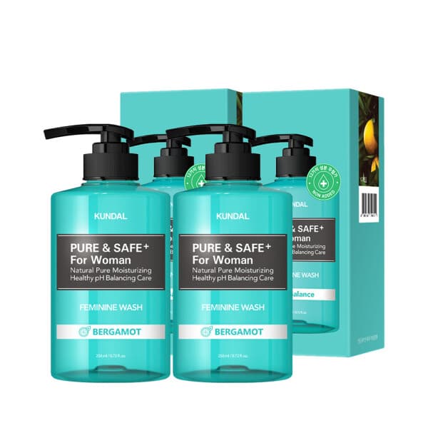 쿤달스타배송 쿤달 퓨어 앤 세이프 여성청결제 베르가못 300ml 2개 - 최저가 21,500원