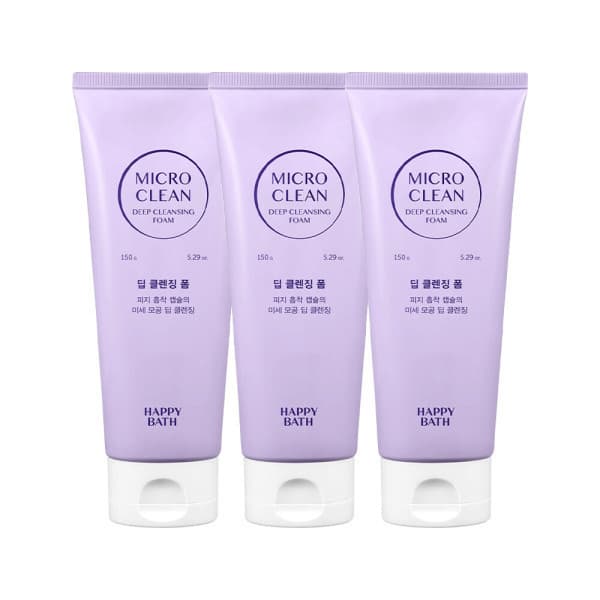 아모레퍼시픽바디헤어 해피바스 마이크로 클린 딥 클렌징폼 150g 3개 - 최저가 30,000원
