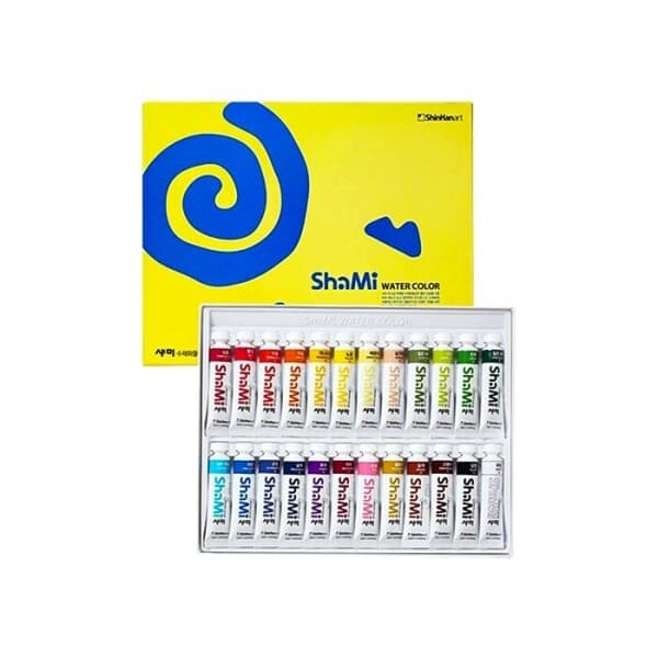 (주)한가람문구 신한 샤미수채화물감세트 24색 10ml - 최저가 27,600원