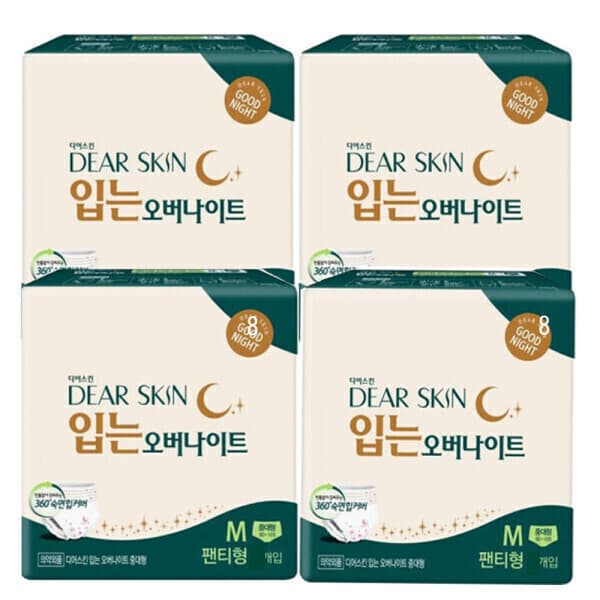 대현맘 디어스킨 입는오버나이트 중대형 팬티형 8p x4팩 - 최저가 21,600원