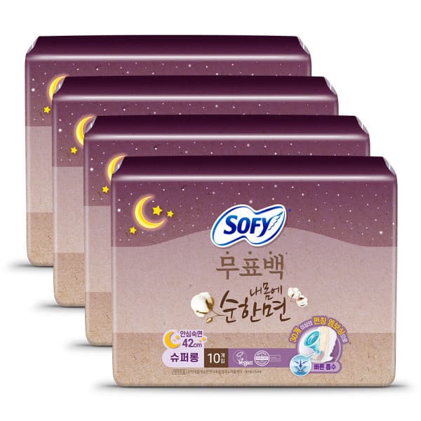 LG생활건강유니참 쏘피 바디피트 무표백 슈퍼롱 10P x4