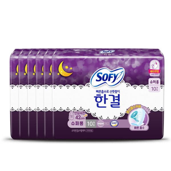 LG생활건강유니참 쏘피 바디피트 한결 슈퍼롱 10P x 6팩