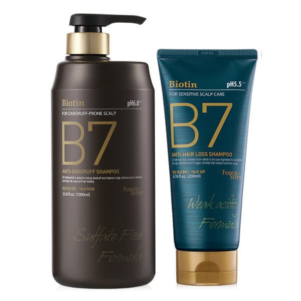 COSMATE B7 약산성 비듬 탈모샴푸 1000ml+200ml - 최저가 18,900원
