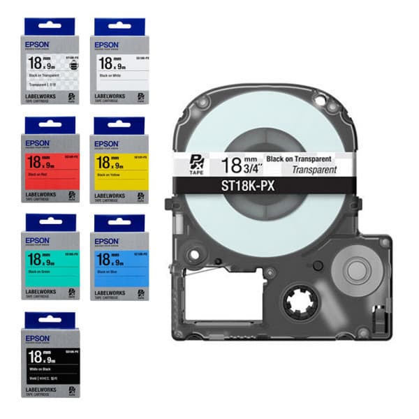 사자문구 EPSON 엡손 라벨프린터 라벨테이프 카트리지 18mm X 9M - 최저가 17,550원