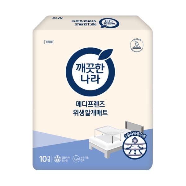 tomatostore 깨끗한나라 메디프렌즈 위생깔개매트 10매 20팩 - 최저가 47,200원