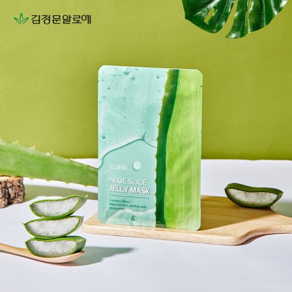 김정문알로에공식몰 김정문알로에 큐어 알로에 슬라이스 젤리 마스크 10매 3개 (총 30매) - 최저가 38,420원