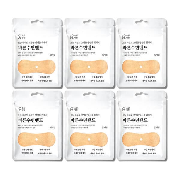 소담생활 바른수면밴드 입벌림방지밴드 3+3 패키지 - 최저가 32,900원