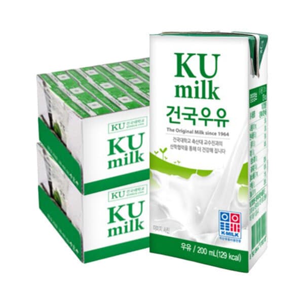 BESTcommerce 건국 멸균우유 200ml 48팩