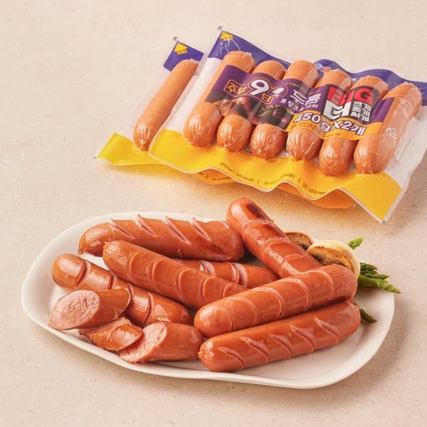 이마트몰쓱배송 BIG 주부9단 두툼프랑크 450g x2