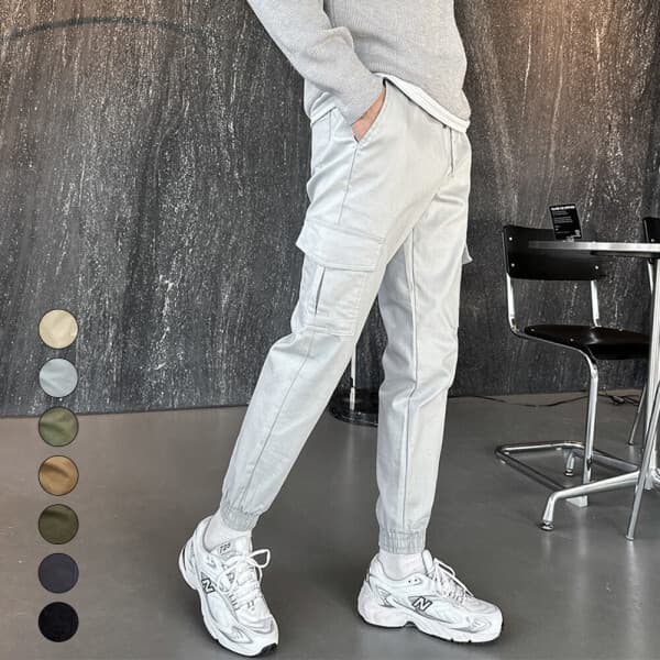 핸써밍 핸써밍 얇은 베이직 카고 조거팬츠 7컬러 S~2XL