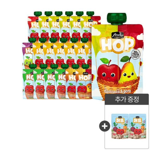 로지오가닉 생과일 100% 아넬라 과일퓨레 HOP 모음전 - 최저가 54,350원