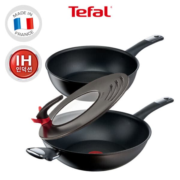 Tefal 테팔 퍼펙션 인덕션 볶음팬 3종 세트(웍팬26cm+웍팬30cm+멀티뚜껑) - 최저가 155,340원