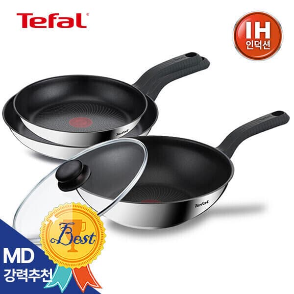 테팔공식스토어 테팔 IH 에센스쿡 인덕션 프라이팬 웍 뚜껑 4종세트 20cm 28cm - 최저가 125,900원
