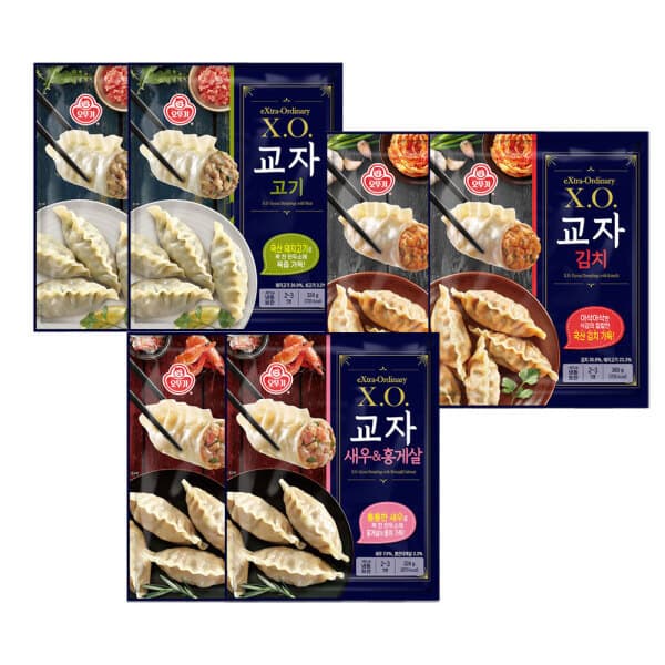 오뚜기몰(냉장.냉동) 오뚜기 XO교자 교자김치 새우홍게살 2팩 세트