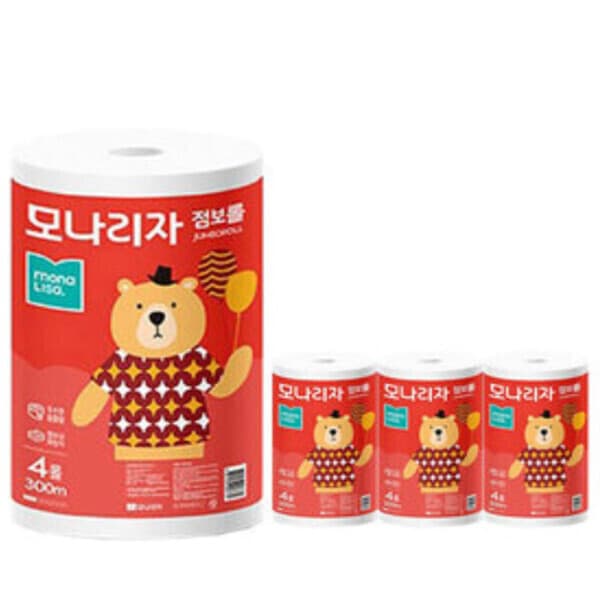태아물산 모나리자 녹스 점보롤 화장지 300M 16롤