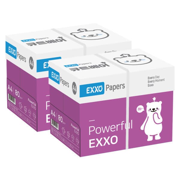 엑소 엑소 큐트베어 A4 복사용지 80g 2BOX(4000매) - 최저가 38,660원