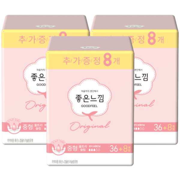 태라상사 좋은느낌 생리대 울트라 중형 44개입 3개