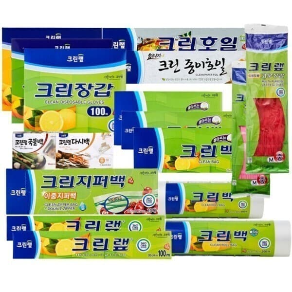파이브온 크린백 지퍼백 고무장갑 롤백 호일 - 최저가 7,900원