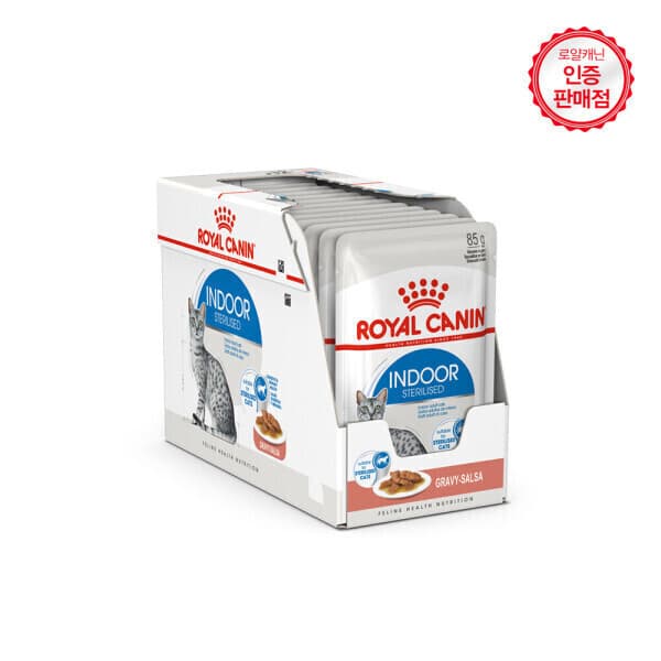 로얄캐닌온라인스토어 로얄캐닌 그레이비 파우치 인도어 85g X 12P - 최저가 21,100원