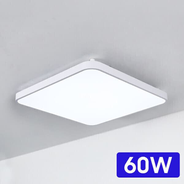 토탈맘모스조명 LED 나노 스퀘어 방등 60W 슬림 사각 천장조명 - 최저가 13,400원