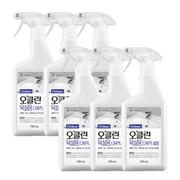로샵생활관 무궁화 오클린 다목적세제 욕실용 750ml x6개 친환경 - 최저가 20,790원
