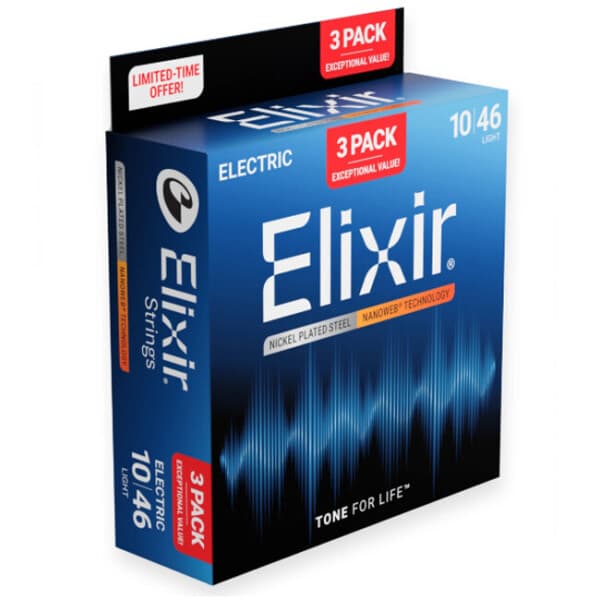 로드뮤직 Elixir 엘릭서 나노웹 일렉기타 줄 3팩 010-046 - 최저가 59,000원