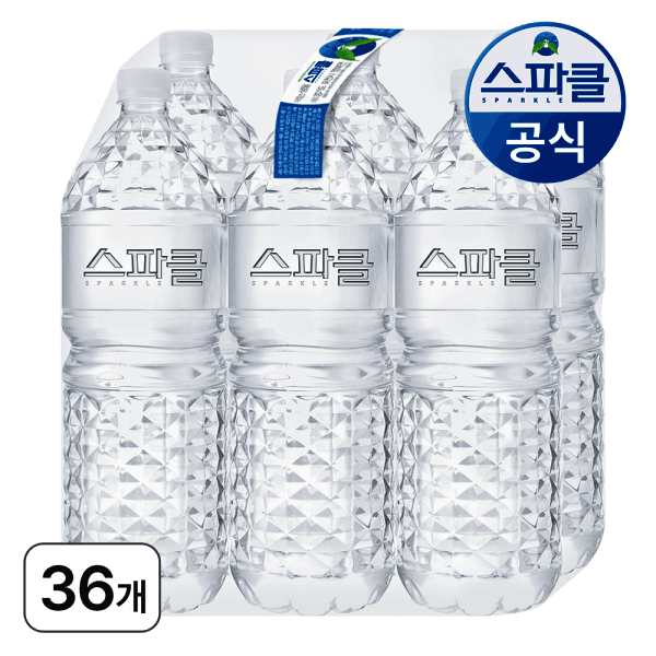 스파클Mart 스파클생수 2리터 36병 무라벨