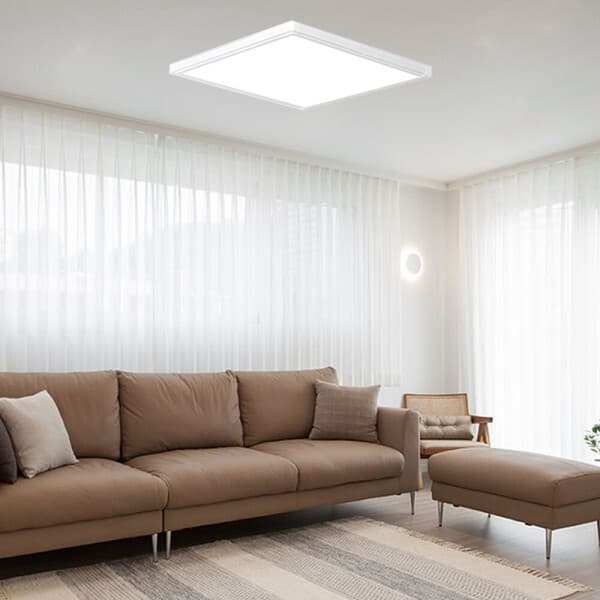 대한종합전기 KW LED 초슬림 직하 직부 640X640X25mm 50W 무타공 평판조명 주광색 5700K