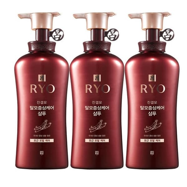 아모레퍼시픽바디헤어 려 진결모 탈모증상케어 샴푸 490ml 3개