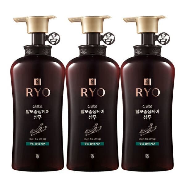 아모레퍼시픽바디헤어 려 진결모 탈모증상케어 샴푸 두피쿨링케어 490ml 3개 - 최저가 30,000원