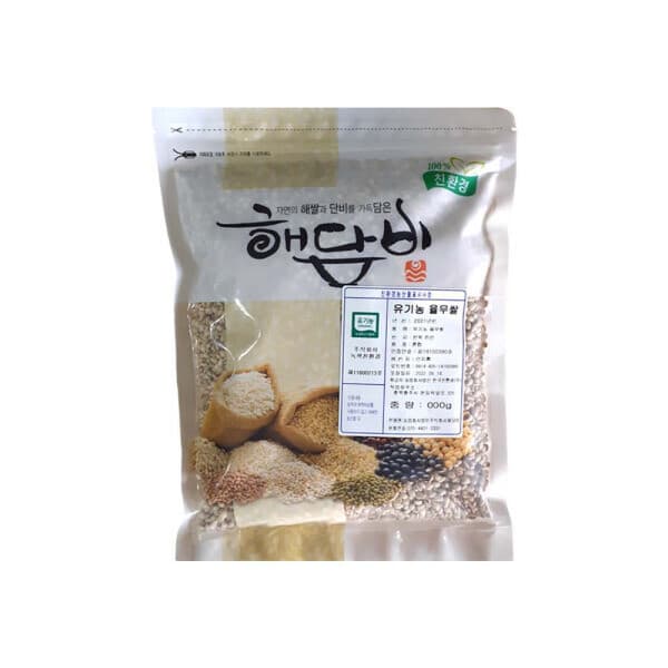 해담비 국내산 유기농율무 1kg 2025년산