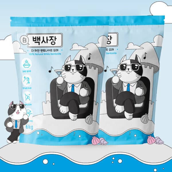 펫트리츠 백사장 고양이 화장실 벤토나이트 모래 6kg 2개 - 최저가 24,700원