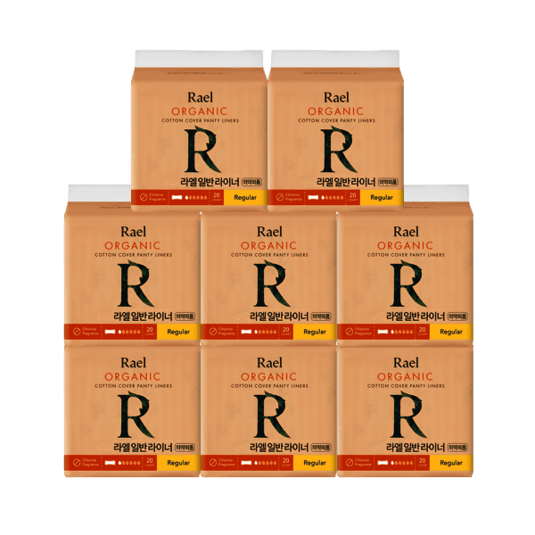 RAEL 라엘 유기농 순면커버 팬티 라이너 7팩(일반/롱/슈퍼롱) - 최저가 30,600원