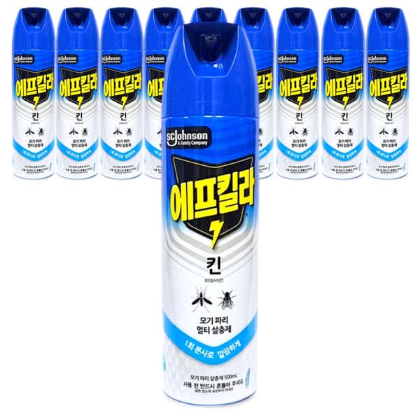 수민마트 에프킬라 킨 500ml x 10개 모기약 살충제 파리약