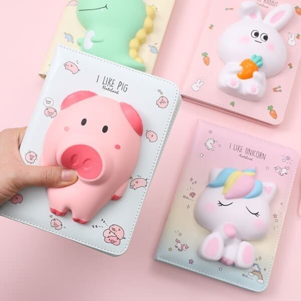 kingkongoutlet fooi 말랑말랑 스퀴시다이어리 3D 캐릭터노트 30종 - 최저가 8,400원