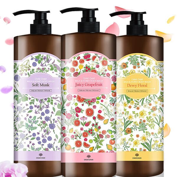 스킨나래 밀크앤허니 퍼퓸 바디워시 1500ml 2개