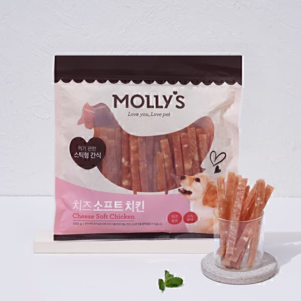 몰리스펫샵 몰리스 치즈 소프트 치킨 300g