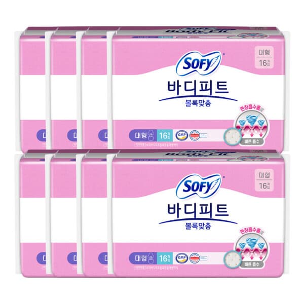 LG생활건강유니참 쏘피 볼록맞춤 대형 16P X 8개