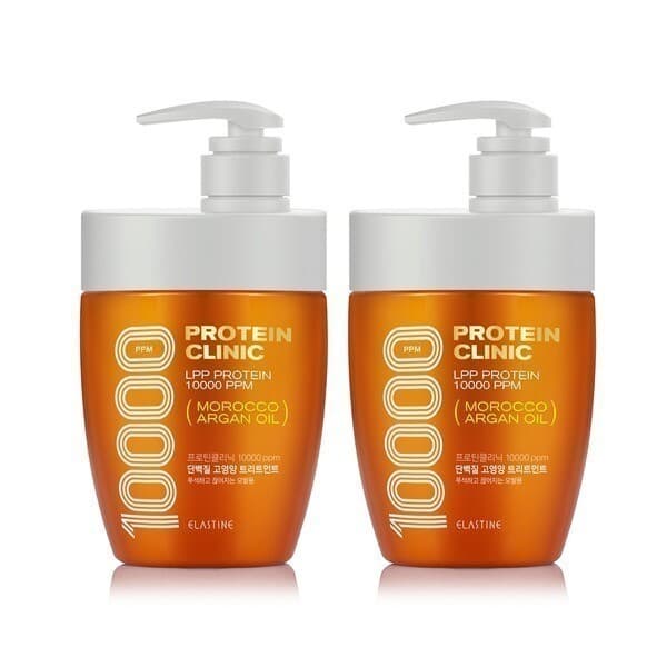 LG생활건강-스타배송 엘라스틴 프로틴클리닉 고영양 손상케어 트리트먼트 700ml 2개