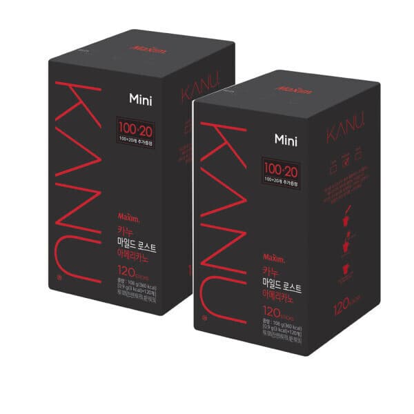 l더마트l 맥심 카누마일드 미니 120T + 120T 총240T - 최저가 52,700원