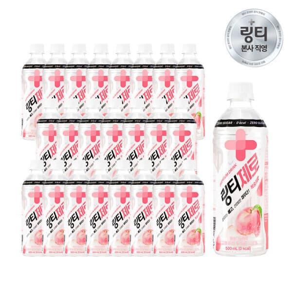 링티 링티 제로 복숭아맛 500ml x 24PET