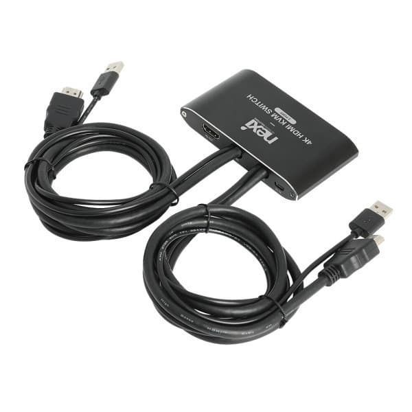 e와이즈쇼핑 4K 2포트 KVM 스위치 USB 공유 NX1281
