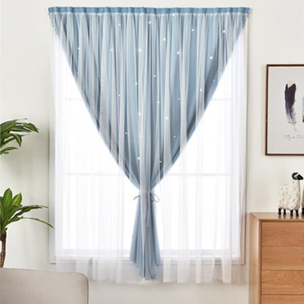 티엔아이커머스 러빙랩 트윙클 찍찍이 커튼 암막 100x150cm - 최저가 18,900원