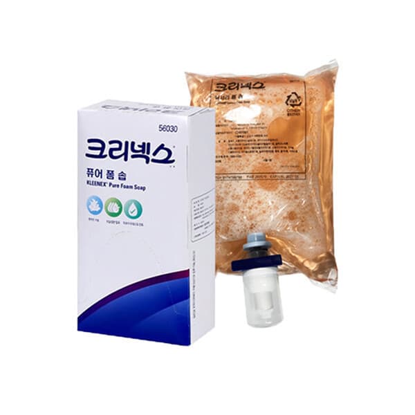 유한엠알오 크리넥스 퓨어폼솝 거품비누 56030 1000ml 6개
