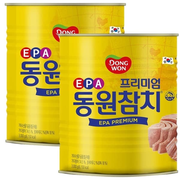 마켓티와이 동원 EPA 참치캔 3kg x 2개