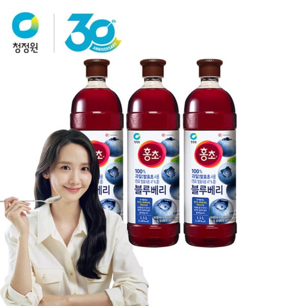 대상청정원-스타배송 홍초 블루베리 1.5L 3병