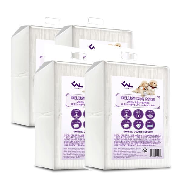씨엔앨몰 프리미엄 강아지배변패드 대형 50g 40매x4팩 160매